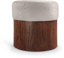 Nimes - Ottoman / Stool With Brown Base