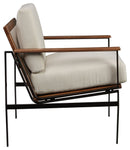 Tilden - Accent Chair - Ivory / Brown