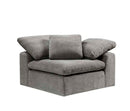 Naveen - Linen Modular Wedge With Pillow - Gray