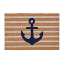 Doormats - Anchors Away Doormat - Navy/Natural