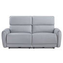 Jeromie - Power Motion Sofa With USB Port - Gray Synthetic Leather