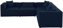 Cube - Linen 5 Piece Modular Corner Sectional