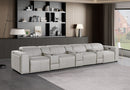 1224 - 7-Piece Modular Power Reclining Sofa In With 4 Power Recliners & Power Headrests
