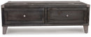 Todoe - Lift Top Cocktail Table - Dark Gray