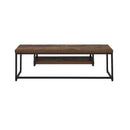 Bob - TV Stand - Weathered Oak & Black Metal