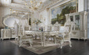 Vanaheim - Side Chair (Set of 2) - Beige Synthetic Leather & Antique White