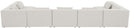 Cube - Linen 7 Piece Modular U-Shaped Sectional