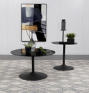 Ganso - Round Glass Top Coffee And End Table Set