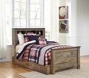 Trinell - Twin Bookcase Bed With 1 Large Storage Drawer - Brown
