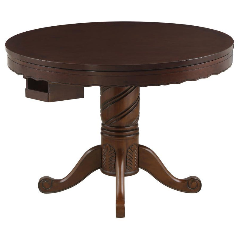 Turk - 5 Piece Dining And Game Table Set - Tobacco