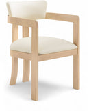 Lavrin - Vegan Leather Dining Arm Chair (Set of 2) - Natural Base
