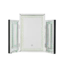 Nysa - Accent Mirror With LED - Mirrored & Faux Crystals