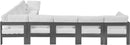 Nizuc - Outdoor Patio 8 Piece Modular Sectional With Gray Frame