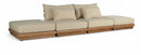 Mirella - 4 Piece Water Resistant Fabric Outdoor Patio Modular Sectional