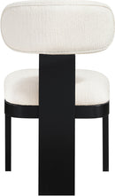 Timbra - Linen Textured Fabric Upholstered Dining Chair (Set of 2) - Black Base
