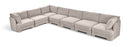 Hammond - Velvet Performance Fabric Upholstered 7 Piece Sectional