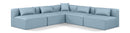 Cube - 5 Piece Modular Corner Armless Sectional