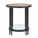 Brantley - End Table - Oak & Sandy Black