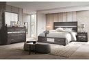 Seville - 5 Piece King Bedroom Set - Dark Gray