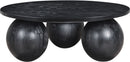 Fitch - Wood Oak Veneer Coffee Table - 3 Legs