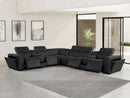 1224 - 8-Piece L-Shaped Sectional Sofa In With 4 Power Recliners & Power Headrests