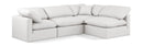 Indulge - Faux Leather 4 Piece Modular Sectional