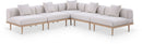 Laguna - 5 Piece 106.5" Upholstered Outdoor Patio Modular Sectional