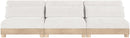 Turin - Chenille Fabric Upholstered Modular Sectional - White