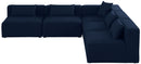 Cube - Linen 5 Piece Modular Corner Armless Sectional