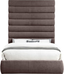 Adam - Linen Fabric Bed With 89" Headboard