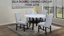 Isla - Round Dining Table - White / Black