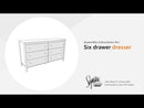 Bermacy - Six Drawer Dresser - Light Brown