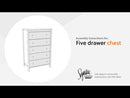 Bermacy - Five Drawer Chest - Light Brown