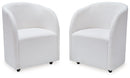 Rowanbeck - Dining Upholstered Arm Chair (Set of 2) - Ivory