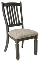 Tyler Creek - Dining UPH Side Chair (Set of 2) - Slatback - Black / Grayish Brown