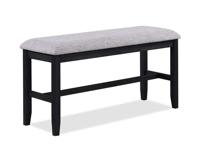 Buford - Counter Height Bench - Charcoal / Light Gray