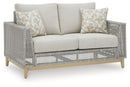 Seton Creek - Loveseat With Cushion - Gray
