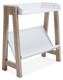 Blariden - Small Bookcase - White / Tan