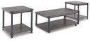 Wilmaden - Occasional Table Set (Set of 3) - Gray / Black