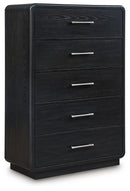 Rowanbeck - Five Drawer Chest - Black