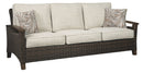 Paradise Trail - Sofa with Cushion - Medium Brown